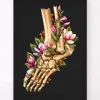 Codex Anatomicus Skull & Skeleton | Hands & Legs^Ankle fracture - Floral - Black