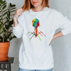Codex Anatomicus Sweatshirts^Bacteriophage Unisex Sweatshirt - Watercolor