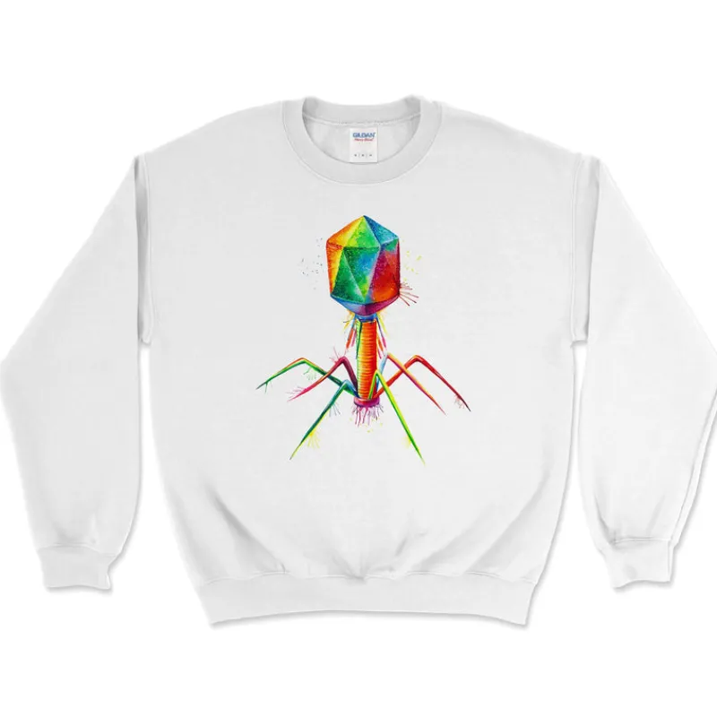 Codex Anatomicus Sweatshirts^Bacteriophage Unisex Sweatshirt - Watercolor