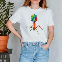 Codex Anatomicus T-shirts^Bacteriophage Unisex T-Shirt - Watercolor