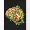 Codex Anatomicus Brain Anatomy^Brain anatomy IV - Floral - Black