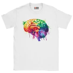 Codex Anatomicus T-shirts^Brain Unisex T-Shirt - Watercolor