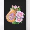 Codex Anatomicus Obstetrics & Gynecology^Breast anatomy - Floral - Black