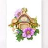 Codex Anatomicus Skull & Skeleton^Cervical vertebrae - Floral - White