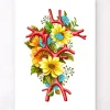 Codex Anatomicus Brain Anatomy^Circle of Willis - Floral - White