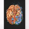 Codex Anatomicus Brain Anatomy^Dementia - Floral - Black