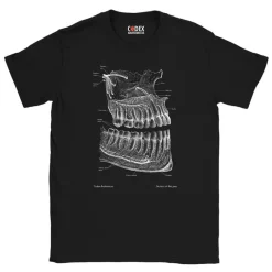 Codex Anatomicus T-shirts^Dental Unisex T-Shirt - Chalkboard