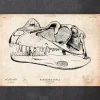 Codex Anatomicus Animal Anatomy^Dinosaur skull print