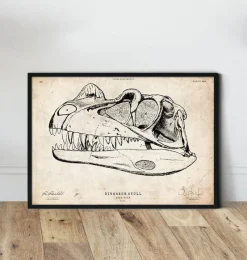 Codex Anatomicus Animal Anatomy^Dinosaur skull print