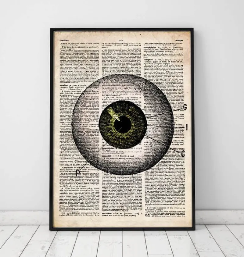 Codex Anatomicus Various Organs^Eye anatomy - Old dictionary page