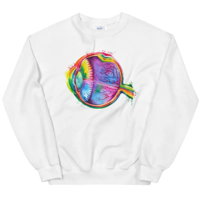 Codex Anatomicus Sweatshirts^Eye Unisex Sweatshirt - Watercolor