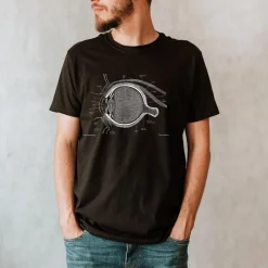 Codex Anatomicus T-shirts^Eye Unisex T-Shirt - Chalkboard