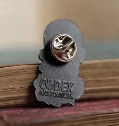 Codex Anatomicus Enamel Pins^Facial muscles and skull with flowers - Enamel pin