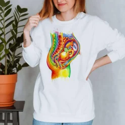 Codex Anatomicus Sweatshirts^Fetus Unisex Sweatshirt - Watercolor