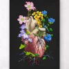 Codex Anatomicus Heart Anatomy^Floral heart anatomy I - Black