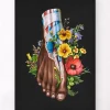 Codex Anatomicus Skull & Skeleton | Hands & Legs^Foot anatomy II - Floral - Black