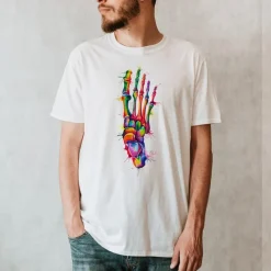 Codex Anatomicus T-shirts^Foot Unisex T-Shirt - Watercolor