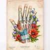 Codex Anatomicus Hands & Legs^Hand anatomy - Floral - Vintage
