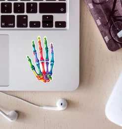 Codex Anatomicus Stickers^Hand anatomy sticker - Watercolor Splash