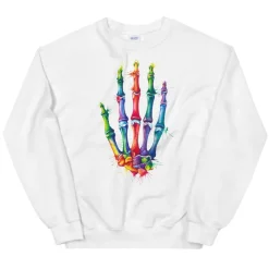 Codex Anatomicus Sweatshirts^Hand Unisex Sweatshirt - Watercolor