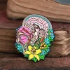 Codex Anatomicus Enamel Pins^Head Section & Brain with flowers - Enamel pin