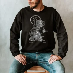 Codex Anatomicus Sweatshirts^Head Section II Unisex Sweatshirt - Chalkboard