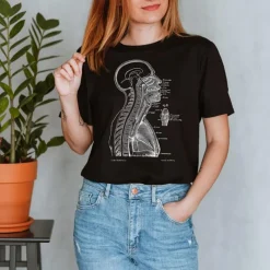 Codex Anatomicus T-shirts^Head Section II Unisex T-Shirt - Chalkboard