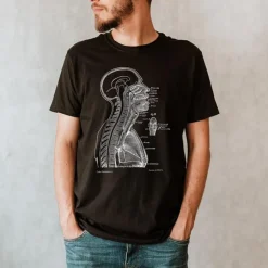 Codex Anatomicus T-shirts^Head Section II Unisex T-Shirt - Chalkboard