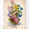 Codex Anatomicus Heart Anatomy^Heart anatomy I - Floral - Vintage