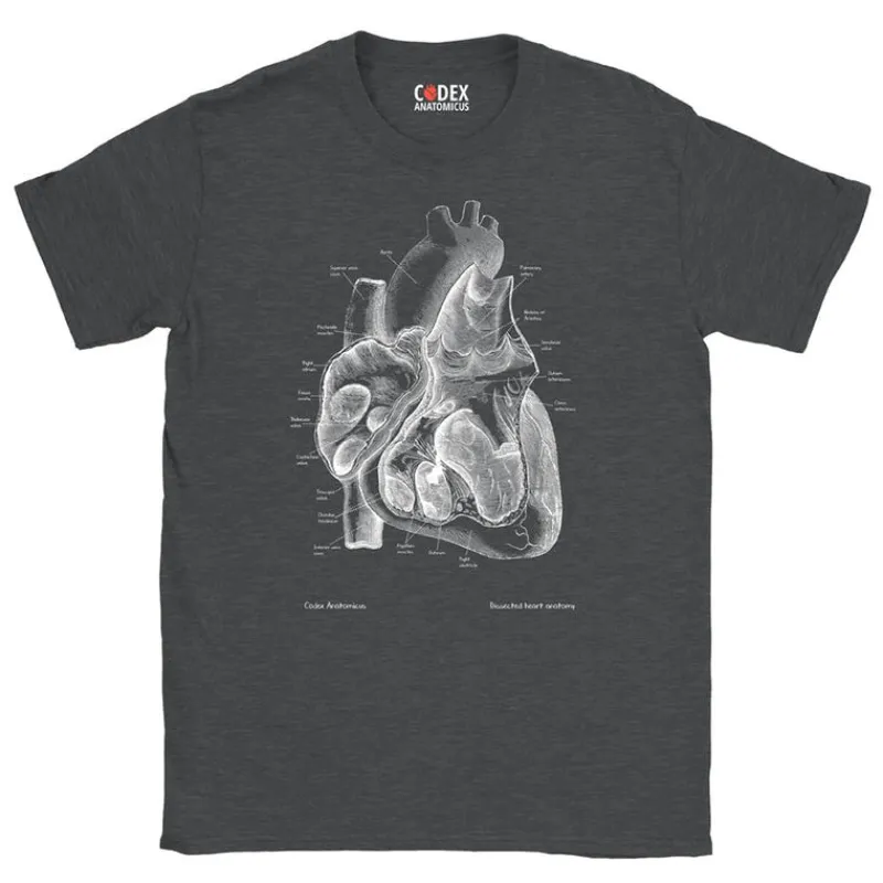 Codex Anatomicus T-shirts^Heart II Unisex T-Shirt - Chalkboard