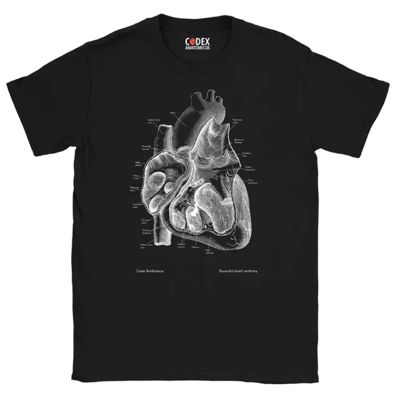 Codex Anatomicus T-shirts^Heart II Unisex T-Shirt - Chalkboard