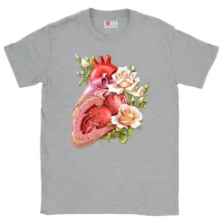 Codex Anatomicus T-shirts^Heart II Unisex T-Shirt - Floral