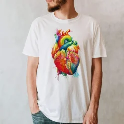 Codex Anatomicus T-shirts^Heart III Unisex T-Shirt - Watercolor