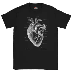 Codex Anatomicus T-shirts^Heart III Unisex T-Shirt - Chalkboard