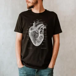 Codex Anatomicus T-shirts^Heart Unisex T-Shirt - Chalkboard