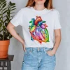 Codex Anatomicus T-shirts^Heart Unisex T-Shirt - Watercolor