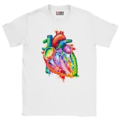 Codex Anatomicus T-shirts^Heart Unisex T-Shirt - Watercolor