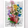 Codex Anatomicus Heart Anatomy^Heart with flowers - Dictionary page