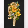 Codex Anatomicus Skull & Skeleton^Hip replacement - Floral - Black