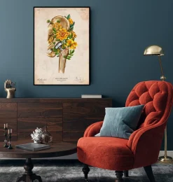 Codex Anatomicus Skull & Skeleton^Hip replacement - Floral - Vintage