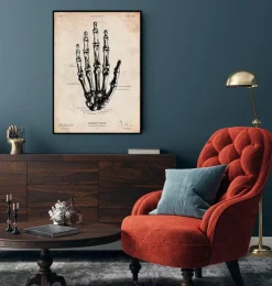 Codex Anatomicus Hands & Legs^Human hand anatomy print