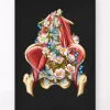 Codex Anatomicus Skull & Skeleton^Iliacus and Psoas muscles - Floral - Black
