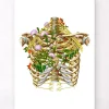 Codex Anatomicus Skull & Skeleton^Intercostal nerves - Floral - White