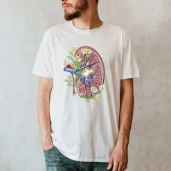 Codex Anatomicus T-shirts^Kidney Unisex T-Shirt - Floral