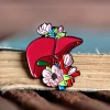 Codex Anatomicus Enamel Pins^Liver with flowers - Enamel pin