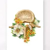 Codex Anatomicus Skull & Skeleton^Lumbar vertebrae - Floral - White