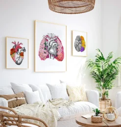 Codex Anatomicus Lungs Anatomy^Lungs anatomy II - Floral - White