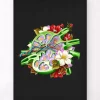 Codex Anatomicus Various Organs^Lymph node anatomy - Floral - Black