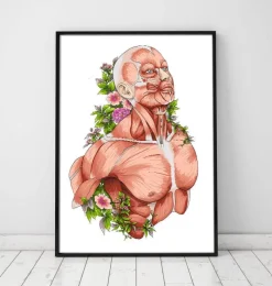 Codex Anatomicus Full Body Anatomy^Male body anatomy art - White