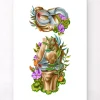 Codex Anatomicus Skull & Skeleton^Meniscus tear anatomy - Floral - White